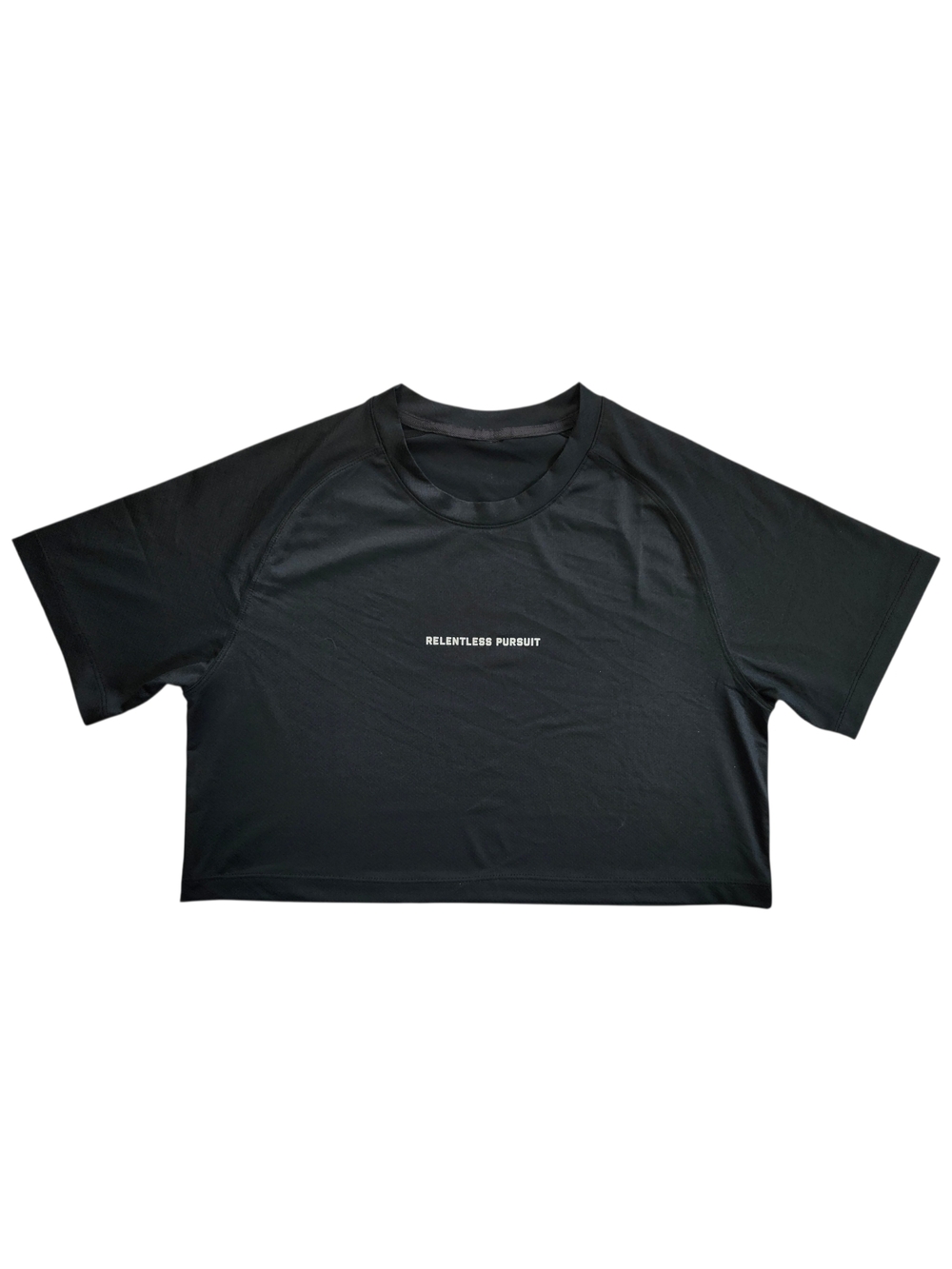 ASRV Cropped Athletic Top Black “Relentless Pursuit”